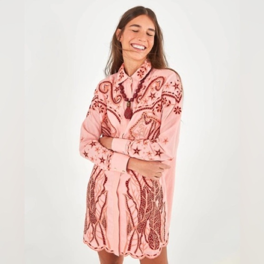 ISO FARM RIO EMBROIDERED WESTERN DRESS